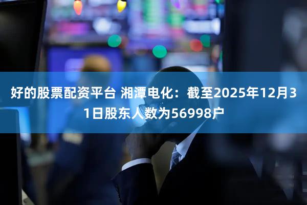 好的股票配资平台 湘潭电化：截至2025年12月31日股东人数为56998户